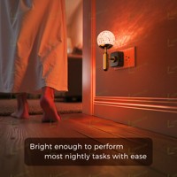 Veilleuse LOHAS Ball Night Light, moderne, colorée, en cristal, changeant de couleur, avec capteur automatique, LED RGB, pour chambre à coucher