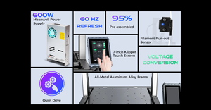 T500 Large Klipper 3D Printer From Comgrow Fast Printing Speed 500*500*500 Large Printing Size 3D Printers - Product Image 5