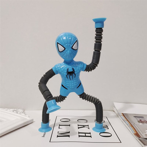 HY2 <span class=keywords><strong>Spot</strong></span> Flexible Pliable Spidermans Enfants Déformé Déformation Poupée Fidget Light up Sensory Ventouse Spidermans Jouets - Product Image 3