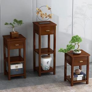 Soporte para flores para sala de estar, mesa de centro para balcón, de madera maciza, sencillo, estilo chino, estilo clásico chino - Product Image 1