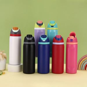 Termo de Acero Inoxidable Ecológico de 24 oz, Portátil y Duradero, para Viajes, Deportes y Uso al Aire Libre, con Impresión de Serigrafía por Transferencia Térmica - Product Image 4
