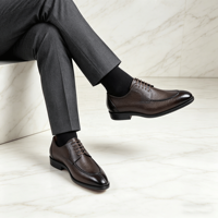 Nouvelles Chaussures Oxford pour Hommes 2026 en Cuir Véritable – Chaussures Habillées Classiques Noires à Bout Pointu pour le Bureau et les Affaires