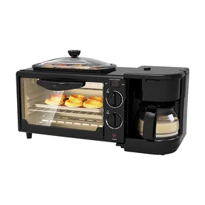 Vendita calda caffè Toast friggere elettrico 3 In 1 tavolo da cucina macchina da cucina colazione