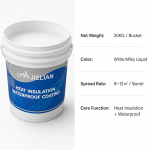 Pintura de Aislamiento Térmico Reflectante del Calor Solar Antioxidante de Suministro Directo de Fábrica AJIELIAN para Techos Metálicos - Product Image 4
