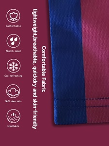 Maillot de football rétro personnalisé T-shirt en polyester Coupe ample Col en V 2026 Uniforme de football personnalisé - Product Image 5