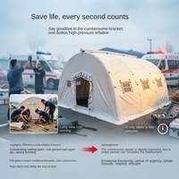 Tente tunnel gonflable haute pression fournie par le fabricant, pour secours d'urgence en extérieur, lutte contre les inondations, entièrement automatique