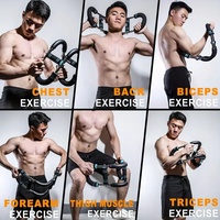 Barre de fitness multifonctionnelle en acier épaissi en U, haute élasticité, pour exercices de bras et d'extension pectorale, idéale pour la maison et la salle de sport