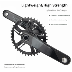 Manivelle de vélo de montagne en fibre de carbone ultra légère et haute résistance, longueur 170 mm, plateau 32-38t, pédalier de vélo - Product Image 6