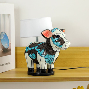 Creative Cow Shaped LED Lamp Resin Statue Decorative Table Light <b>USB</b> <b>Plug</b> Luminous Animal Night Light For Home Bedroom Desk - Product Image 3