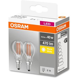 Ampoule sphérique LED Osram 4W E14 Lumière chaude 2700K Base en verre Durée de vie de 25 000 heures - Product Image 4