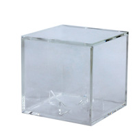 ZH marque acrylique Baseball présentoir modèle 022603 carré Transparent plexiglas balle Collection anti-poussière stockage accessoires