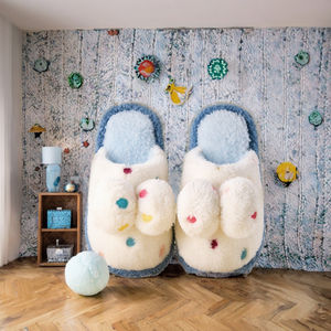 Chaussons d'intérieur chauds et décontractés pour garçons et filles de 7 à 12 mois, mignons, pour la maison et la chambre, motif animalier, antidérapants - Product Image 2