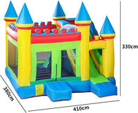 Maison combinée commerciale de rebond de videur gonflable de parc de ville d'amusement de promenade de lune d'enfants pour le terrain de jeu gonflable d'enfants extérieurs