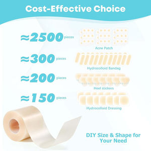 Cerotti Idrocolloidali in Gel per Vesciche, Adesivi per Talloni Resistenti all'Acqua, Nastro per Mani e Piedi, Cerotti a Bolle per Calli - Product Image 2