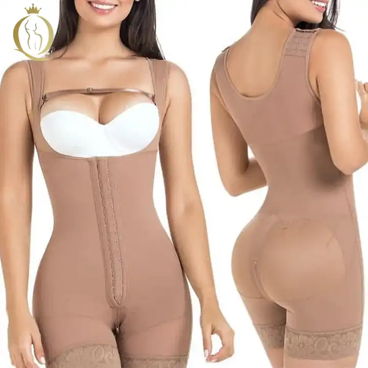 Shapewear Bodysuit For Women Tummy Control Fajas Colombianas Postpartum  Full Body Shaper Slimmer High Waist Butt Lifter S-6xl