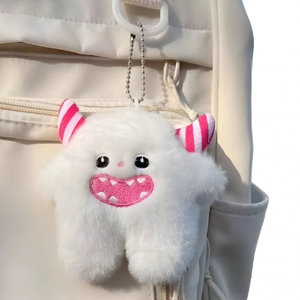 En gros personnalisé doux blanc vert étreignant monstre en peluche peluche charmant mignon animal de compagnie en peluche jouet Keyxhain. - Product Image 6