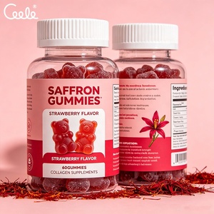 Gomitas de Azafrán Enriquecidas con Fórmula Personalizada, Extracto Vegetal Vegano Combinado con Múltiples Sustancias Nutritivas para un Suministro Diario <span class=keywords><strong>Universal</strong></span> - Product Image 2