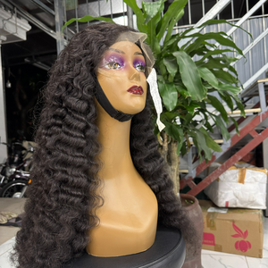 Pelucas Rizadas Vietnamitas y Birmanas Hechas con Cabello Humano Virgen 100% Natural, Cutícula Alineada, Color 1B - Product Image 6