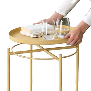 Table basse ronde <span class=keywords><strong>amovible</strong></span> <span class=keywords><strong>de</strong></span> style moderne en gros, table d'appoint pour <span class=keywords><strong>canapé</strong></span>, petite table basse avec ventilateur, petite table d'extérieur avec chaises - Product Image 1