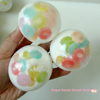 Crunchybuliding Block Cute Candy Petals Clay Filler Handmade Slow Rise Squeeze Toy Ball Creative Stress Relief