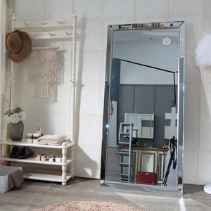 Vàng cổ điển đóng khung đầy đủ chiều dài gương | sang trọng trang trí sàn gương nhà máy trực tiếp - Product Image 6