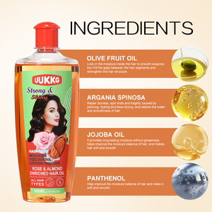 UUKKG Olio Essenziale Floreale a Lunga Durata con Rosa, Mandorla, Giglio e Cipolla, Rinforzante per Capelli, Anti-Forfora, Nutriente e Lenitivo - Product Image 2