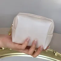 Mini sac de maquillage sac cosmétique organisateur mode féminine PU pochette de maquillage rouge à lèvres pochette organisateur de voyage petit sac de rangement de pièces