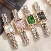 Montre à quartz rectangulaire pour femme, montre-bracelet analogique de luxe, Reloj Mujer, horloge pour filles, cadeau