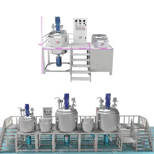 Promake 10L to 2000L krem homojenleştirici mikser petrol jeli karıştırma tankı kozmetik karıştırma makinesi losyon vakum mikser