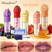 Gloss à lèvres en forme de fruit, huile à lèvres au design citron, teinte brillante pour les lèvres, tube personnalisé