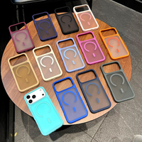 Coque de téléphone magnétique pour iPhone 18 Pro, couleur macaron, anti-traces de doigts, antichoc pour iPhone 18 17 16 Pro Max