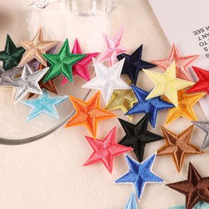 Patchs brodés 3D en forme d'étoile pointue pour bébés, mini, thermocollants, vente en gros, pour chapeaux et vêtements - Product Image 4
