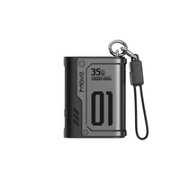 Baterai Li-Polymer 10000mAh 35W Pengisian Cepat Tipe-C Kapasitas Tinggi Dual Built-in Mecha Mini Power Bank Indikator LED Tali Gantungan