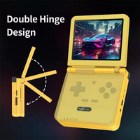 Console de jeu portable Powkiddy V90S Flip avec écran de 3,5 pouces, système Linux open source, lecteur de jeux rétro classique portable