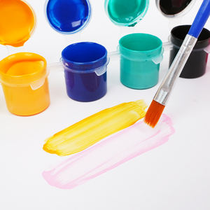 Kerajinan Pot Bunga Plester DIY Khusus Anak, Mainan Menggambar Edukatif, Keramik Retak 6 Warna, Produksi OEM - Product Image 2