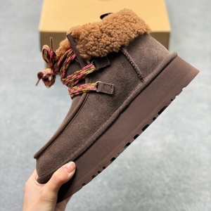 Zapatos de Diseñador de Lujo, Botines de Piel Auténtica, Transpirables, Antideslizantes, Cálidos, Botas de Nieve, Personalizadas, Casuales, Unisex - Product Image 3