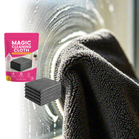 Nouveau chiffon de nettoyage magique AMZ, lot de 5 chiffons en microfibre, nettoie avec de l'eau seule, réutilisable, multi-surfaces, nettoyage ménager