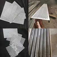 Tôle perforée en acier inoxydable 304 avec trous fendus, soudée/coupée, panneau de protection résistant à la corrosion, plaque en maille métallique pour intérieur