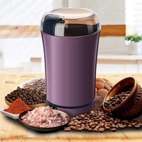 Nouvelle arrivée Mini moulin à café électrique en acier inoxydable puissant broyeur de grains de café Grains épices poivre broyeur d'herbe Machine