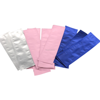 Sacs en mylar argenté Sac de rangement plat en aluminium pur pour aliments Pochette sous vide à thermoscellage à dessus ouvert pour bonbons en grains de café avec encoche de déchirure