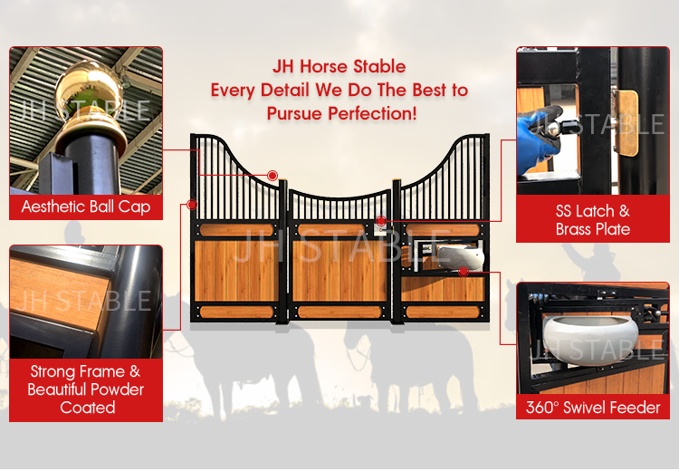 Prefabricated swing door stall simple equestrian horse stable