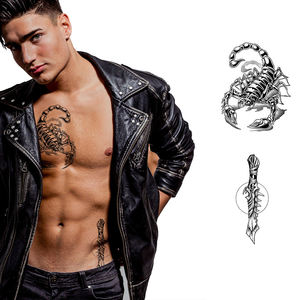 Tatuajes Temporales Personalizados de Fábrica para Adultos, Arte Corporal, <span class=keywords><strong>Espada</strong></span>, Esqueleto, Belleza, Fotos Geniales, Resistentes al Agua, Pegatinas de Tatuajes de Henna - Product Image 2