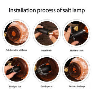 Eu us uk <span class=keywords><strong>lampe</strong></span> à sel cordon d'alimentation ca avec gradateur en ligne et câble de fil de support de <span class=keywords><strong>lampe</strong></span> e14 interrupteur marche/arrêt gradateur de lumière - Product Image 3