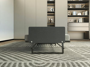 金属製折りたたみベッドフレーム、ポケット付きフォームマットレス、収納簡単、キャスター<span class=keywords><strong>4</strong></span>個付きで移動可能 - Product Image 4