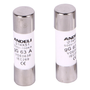 Цилиндрический термоплавкий предохранитель ANDELI GG63A AC 500V-100KA с высокой пропускной способностью для низкого напряжения 250 В номинального напряжения - Product Image 6