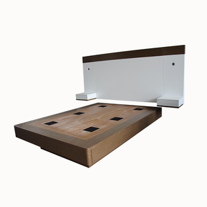 <span class=keywords><strong>Seaside</strong></span> RV Resort <span class=keywords><strong>Hotel</strong></span> Muebles Madera Moderna Queen Plataforma Cama <span class=keywords><strong>Hotel</strong></span> Dormitorio Set - Product Image 1