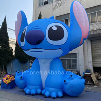 Poupée gonflable de dessin animé pour les fêtes et les anniversaires - avec lumières LED et options personnalisables