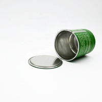 Boîte en fer blanc ronde personnalisée de qualité alimentaire avec couvercle à clip pour emballage de thé matcha, poudre de café, kava - Fabricant OEM