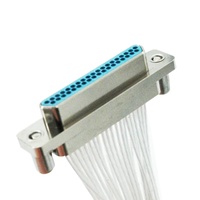 Arnés de Cables con Conector Micro-D Rectangular de Grado Aeronáutico Serie J30J para Uso Aeroespacial, Conectores Resistentes de 4-90 Pines, Entrega Rápida