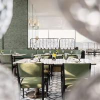 Tables et chaises de salle à manger modernes et luxueuses, personnalisables, pour hôtels 5 étoiles, restaurants, mobilier minimaliste en métal, usage commercial, bars